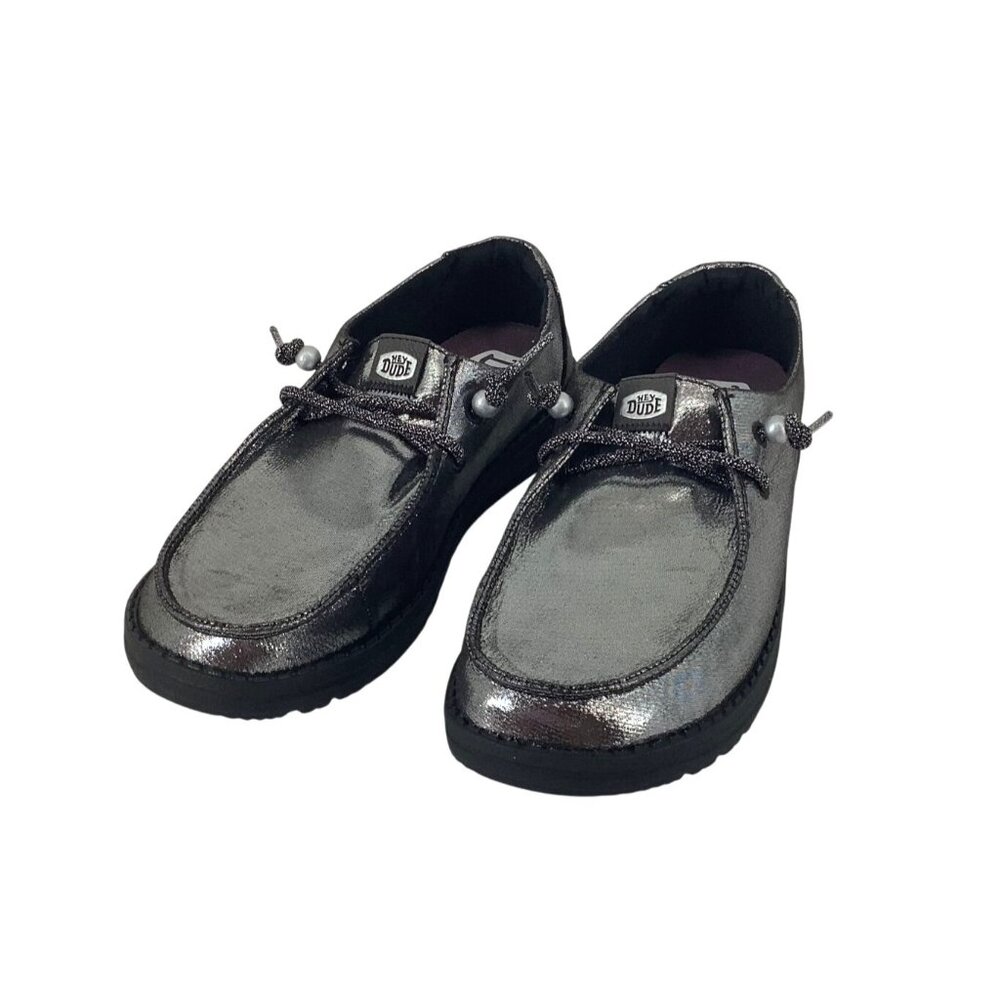 Hey Dude Womens Wendy Metallic Loafers Size 7